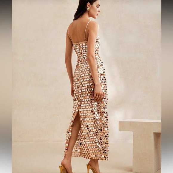 NEW Glamorous Sequin Maxi Dress - Picture 6 of 7